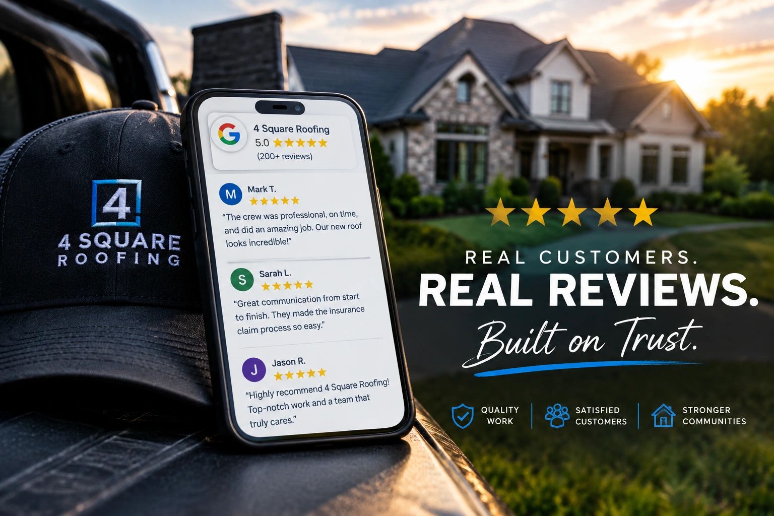 4 Square Roofing customer reviews